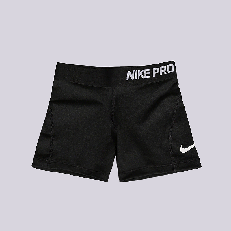 детские черные шорты Nike Pro Big Kids` (Girls`) Training Shorts 819609-010 - цена, описание, фото 1